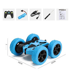 4WD 2.4Ghz Télécommande Voiture Double Face Véhicules Rotatifs Jouets Bleu