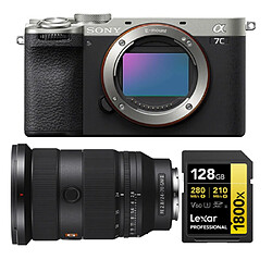 Sony Alpha A7C II Body Agent Boîtier +Sony FE 24-70mm f2.8 GM II (SEL2470GM2) E-Mount+Lexar 128GB Professional 1800x UHS-II SDXC Memory Card