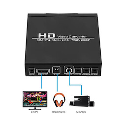 Avis Universal Convertisseur numérique Full HD 1080p Convertisseur vidéo HD vers HDMI Adaptateur de prise de courant EU/US pour HDTV HD | Câble HDMI