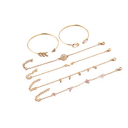 Avis YP Select 6pcs bracelet boussole ouvert de type boussole de différents styles Doré