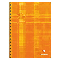 Cahier spirale Clairefontaine A4+ 24 x 32 cm petits carreaux 180 pages