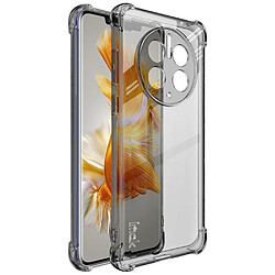 Coque en TPU IMAK transparent, flexible, airbag quatre coins, anti-chute pour votre Huawei Mate 50 Pro 4G - transparent noir