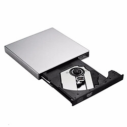 Wewoo Convertisseur de vinyle USB 2.0 Portable Ultra Slim DVD-RW externe inséré CD-RW Lecteur DVD-ROM Graveur pour PC