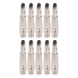 Wewoo 10 PCS LZ1163-1 Adaptateur audio femelle à 6.35mm XRL