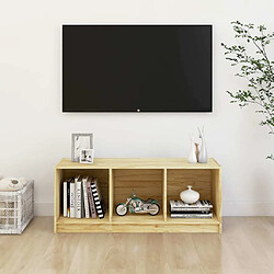 Maison Chic Meuble TV scandinave - Banc TV pour salon 104x33x41 cm bois de pin massif -MN51373