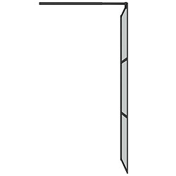 Acheter vidaXL Paroi de douche 80x195 cm Verre ESG foncé Noir