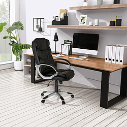 Hjh Office Fauteuil de bureau RELAX BY155 simili-cuir noir pas cher