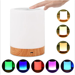 Avis BESTA Lampe de chevet à LED, lampe de table à atmosphère à intensité variable pour le salon de la chambre à coucher, veilleuse portable 16 couleurs chaude et cadeaux changeants de couleur