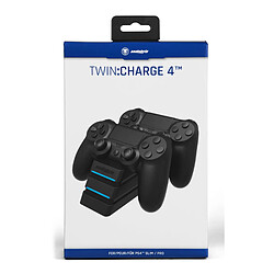 Tour de charge Twin Charge 4 snakebyte pour manette PS4 noire pas cher