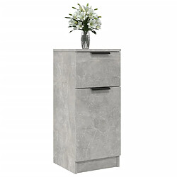 Acheter Maison Chic Lot de 2 Commode Buffet - Meuble de rangements Gris béton 30x30x70 cm Bois d'ingénierie -GKD77708