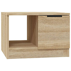 vidaXL Table basse chêne sonoma 50x50x36 cm bois d'ingénierie