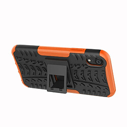 Acheter Wewoo Coque Pneu Texture TPU + PC antichoc pour iPhone X / XS, avec support (Orange)