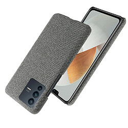 Coque en TPU + PU anti-griffes, gris pour votre Vivo S12/V23 5G