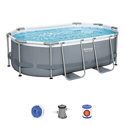 Piscine Hors-sol Tubulaire Bestway Power Steel Ovale 305x200x84 cm Épurateur à Cartouche de 1 249 L/H