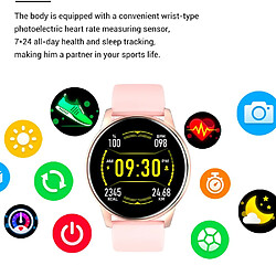 Avis Universal Rose Femme Smartwatch Prévisions météo en temps réel Traceur d'activité Moniteur de fréquence cardiaque Sport Femme Smartwatch Homme pour IOS |