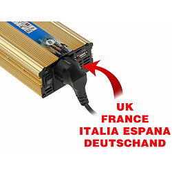 Avis Kalea-Informatique Inverseur de tension 60V vers 220V - Puissance 500 WATTS Puissance en Crête 1000W