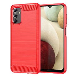 Htdmobiles Coque pour Samsung Galaxy A13 4G / 5G / A04s - housse etui silicone gel carbone + film ecran - ROUGE