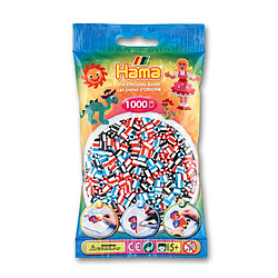 Sachet de 1000 perles Hama Midi : Bicolores