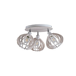 Lumière Nicoleta Spots de Plafond Grappes Blanc, 32cm, 3x E27