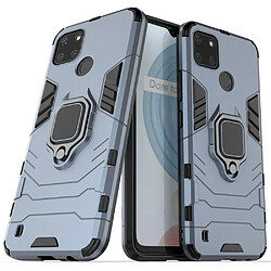 Coque en TPU anti-griffes avec béquille, bleu pour votre Realme C21Y