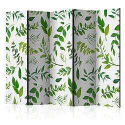 Artgeist Paravent - Green Twigs II [Room Dividers] [225x172]