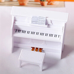 Avis Mini Piano Avec Tabouret Enfants Pour 1/12 1/6 Décoration De Maison De Poupée Play Toys Blanc