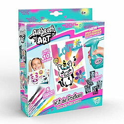 Canal Toys - Airbrush Art - Kit de Création de Posters avec spray électronique, pochoirs et feutres - AIR 015 pas cher