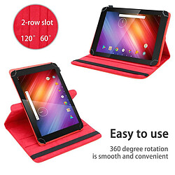 Cadorabo Coque Dragon Touch X10 2015 (10.6 Zoll) Etui en Rouge