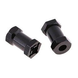 L'hexagone de roue de 12mm combine le coupleur plus long pour 1/10 RC Axial SCX10 Crawler Black