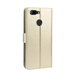 Avis Wewoo Housse Coque en cuir à rabat horizontal Retro Crazy Horse Texture pour Lenovo K5Savec porte-cartes et fentes cartes et cadre photo Or