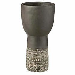 Paris Prix Cache-Pot Déco en Ciment Ethnic 37cm Gris