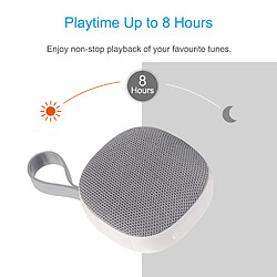 Avis Universal Haut-parleur Bluetooth 5.0 portable gris Haut-parleur de musique sans fil extérieur Subwoofer Sport Stéréo IPX6 Mini haut-parleurs(blanche)