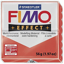 Pâte Fimo 57 g Effect Translucide Rouge 8020.204 - Fimo