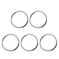 5 pièces en acier inoxydable sans soudure O Anneaux ronds de qualité marine 1/8 ""x 1"" diamètre intérieur de l'épaisseur 25mm de 3mm