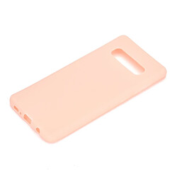 Avis Wewoo Coque Souple TPU Candy Color pour Samsung Galaxy S10 + rose