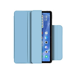 Etui en PU léger, avec support à trois volets, fermoir magnétique bleu clair pour votre Xiaomi Pad 5/Pad 5 Pro