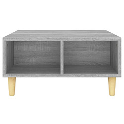 Avis vidaXL Table basse sonoma gris 60x60x30 cm bois d'ingénierie