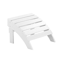 Beliani Repose-pied ADIRONDACK Bois d'ingénierie Blanc