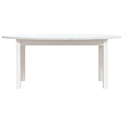 Acheter vidaXL Table basse Blanc 110x55x45 cm Bois massif de pin