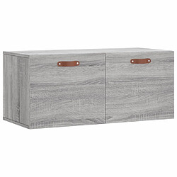 vidaXL Armoire murale sonoma gris 80x36,5x35 cm bois d'ingénierie