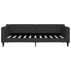 Acheter Maison Chic Lit de jour avec matelas, Lit de repos Lit d'invité pour Salon Chambre,Canapé-lit noir 90x190 cm tissu -MN62413