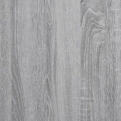 Vidaxl Cadre de lit sonoma gris 90x190 cm bois d'ingénierie pas cher