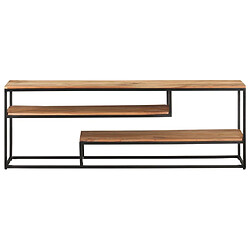 Maison Chic Meuble TV scandinave - Banc TV pour salon 130x30x45 cm Bois d'acacia massif -MN26672