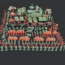 290 pièces soldat en plastique 4cm armée figures playset pour le modèle de scène de sable de l'armée