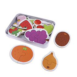 Acheter blocs de bois puzzle jouets préscolaires pour enfants fruits fruits