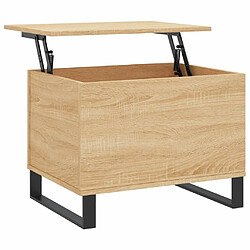 Maison Chic Tabls basse,Table Console pour salon Chêne sonoma 60x44,5x45 cm Bois d'ingénierie -MN10878