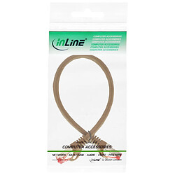 Avis Câble patch, S-STP/PIMF, Cat.6, brun, 0,3m, InLine®