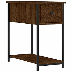 Maison Chic Tables de chevet 2pcs - Table basse Table de nuit - chêne marron 30x60x60cm bois d'ingénierie -MN64482 pas cher