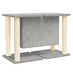 Acheter vidaXL Arbre à chat avec griffoirs en sisal Gris clair 50 cm