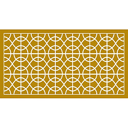 Alter Chemin de cuisine, 100% Made in Italy, Tapis résistant aux taches avec impression numérique, Tapis antidérapant et lavable, Motif géométrique - Annamaria, cm 100x52